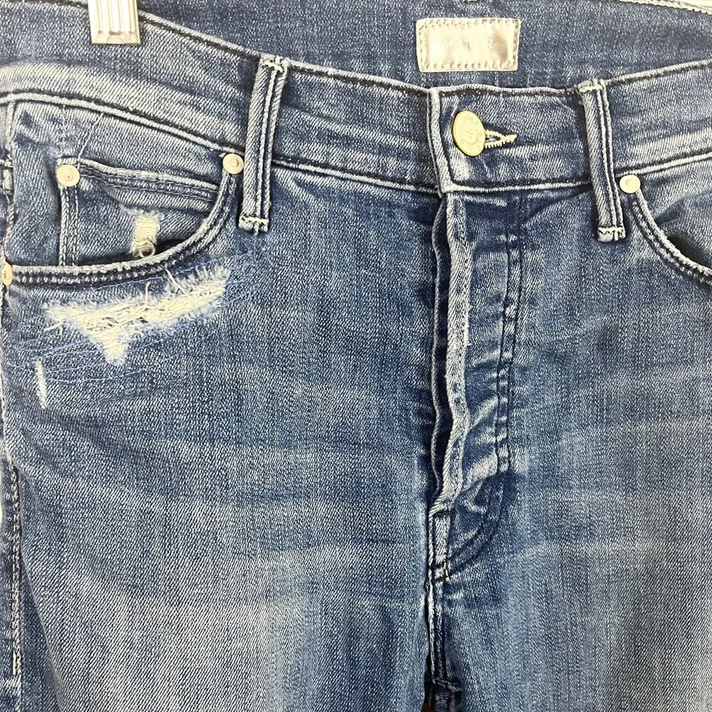 MOTHER Stunner Ankle Fray Jeans Size 25_10
